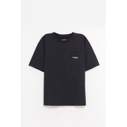 RHUDE VINTAGE BLACK MOONLIGHT WOLF POCKET T SHIRT