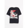 RHUDE VINTAGE BLACK MOONLIGHT WOLF POCKET T SHIRT