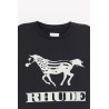 RHUDE VINTAGE BLACK DINERO T SHIRT