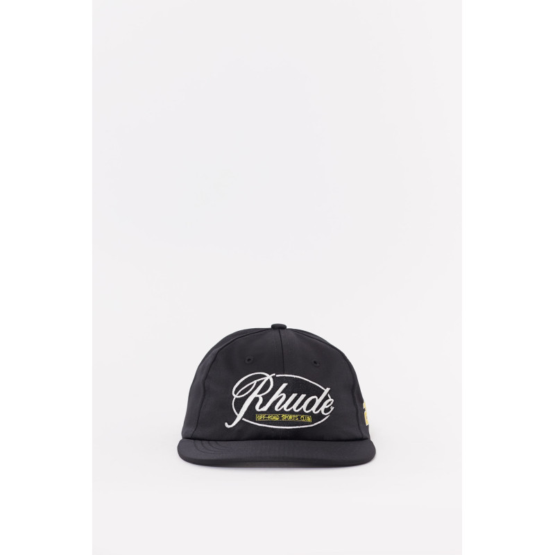RHUDE BLACK RHUDE SPORTS CLUB CURVED BRIM HAT