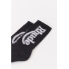 RHUDE BLACK VERTICAL RACE TRACK SOCKS