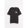 STUSSY FADED BLACK CHAMPION OVAL PIG DYED T SHIRT