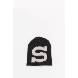 STUSSY BLACK SKULLCAP KNIT BURLY S BEANIE