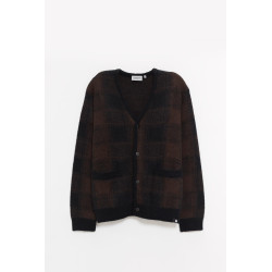 CARHARTT WIP BLACK PALISANDER EVERSON CARDIGAN