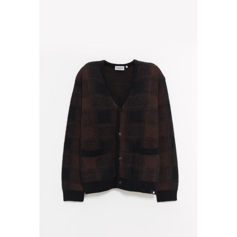 CARHARTT WIP BLACK PALISANDER EVERSON CARDIGAN