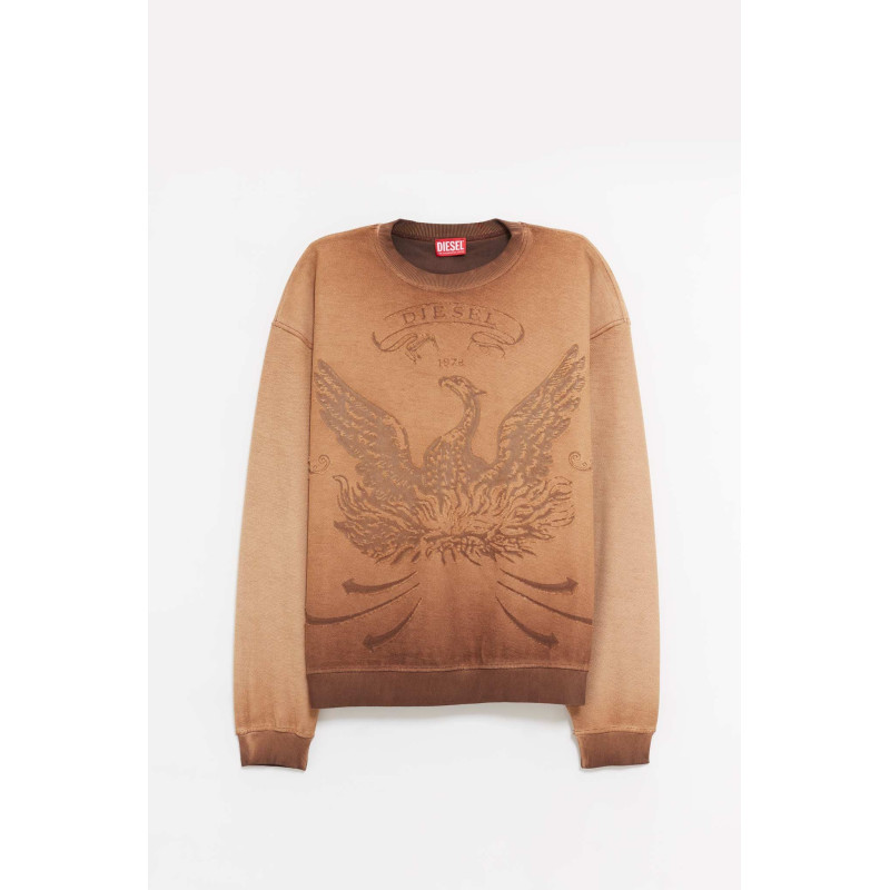 DIESEL BROWN S ARON SWEATSHIRT