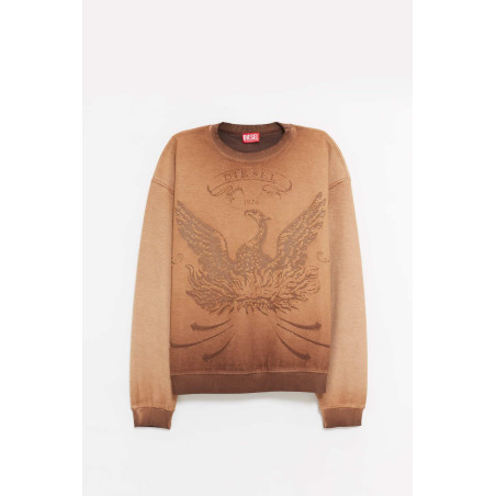 DIESEL BROWN S ARON SWEATSHIRT