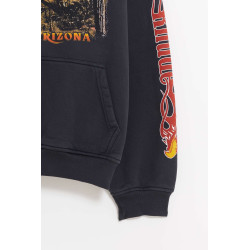 RHUDE VINTAGE BLACK MESA STALLION HOODIE