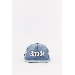 RHUDE OXFORD INDIGO LOGO DENIM HAT