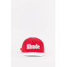 RHUDE RED WHITE CONTRAST LOGO HAT