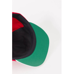 RHUDE RED WHITE CONTRAST LOGO HAT
