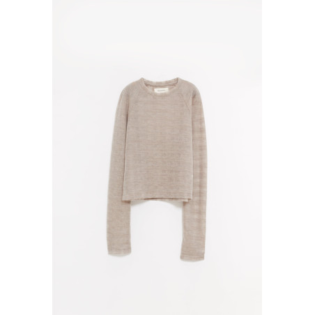 MFPEN BEIGE GAUZE RAGLAN LS T SHIRT