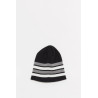STUSSY BLACK SKULLCAP BASIC STRIPED BEANIE