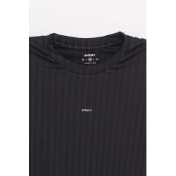 SATISFY BLACK AURALITE PLEATED LS T SHIRT