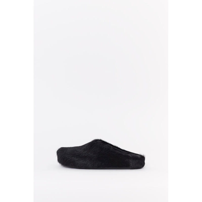 MARNI BLACK FUSSBET SABOT LOAFERS