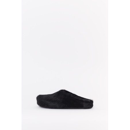 MARNI BLACK FUSSBET SABOT LOAFERS