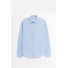 AMI CASHMERE BLUE BOXY FIT SHIRT
