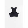COURREGES BLACK SCUBA TECH JERSEY TOP