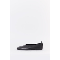 COURREGES BLACK AC HERITAGE NAPPA LEATHER LOAFERS