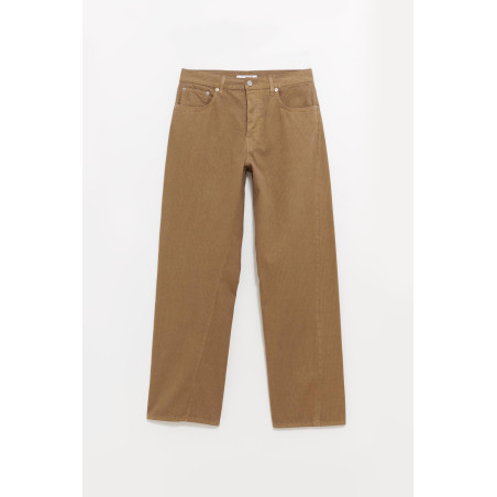 SUNFLOWER LIGHT BROWN WIDE TWIST TROUSER