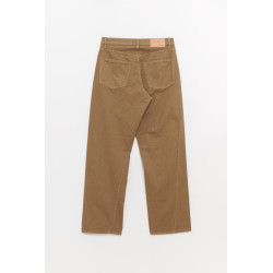 SUNFLOWER LIGHT BROWN WIDE TWIST TROUSER
