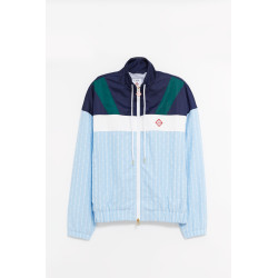 CASABLANCA NAVY NYLON TRACK JACKET