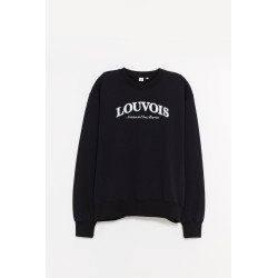 LOUVOIS BLACK LOUVOIS ARCH CREWNECK