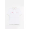 LOUVOIS WHITE CHAIN CREST POLO