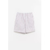LOUVOIS BROWN STRIPE LA COTE SHORTS