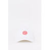 LOUVOIS WHITE RED CHAIN CREST HAT