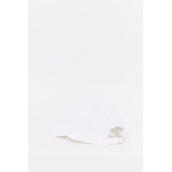 LOUVOIS WHITE RED CHAIN CREST HAT