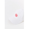 LOUVOIS WHITE RED CHAIN CREST HAT