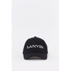 LANVIN BLACK BASEBALL CAP