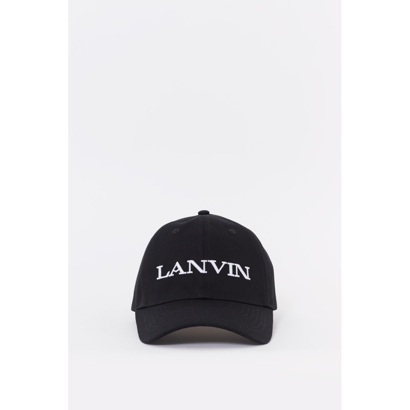 LANVIN BLACK BASEBALL CAP