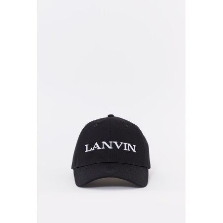 LANVIN BLACK BASEBALL CAP