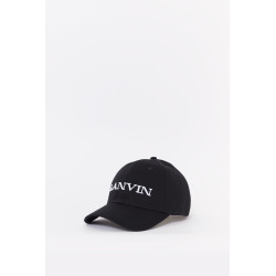 LANVIN BLACK BASEBALL CAP