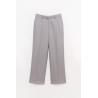 SECOND LAYER GREY IDDEN CHECK BAGGY PRIMO TROUSER
