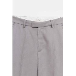 SECOND LAYER GREY IDDEN CHECK BAGGY PRIMO TROUSER