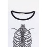 SECOND LAYER WHITE BLACK SHRINE BBALL LS T SHIRT
