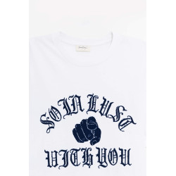 SECOND LAYER WHITE BABY BAGGY T SHIRT