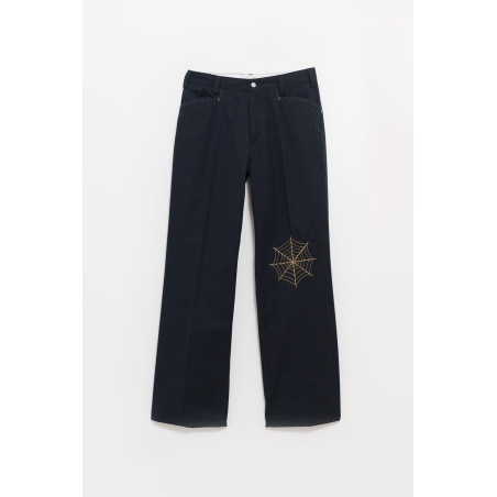 SECOND LAYER NAVY ANGEL TROUSER