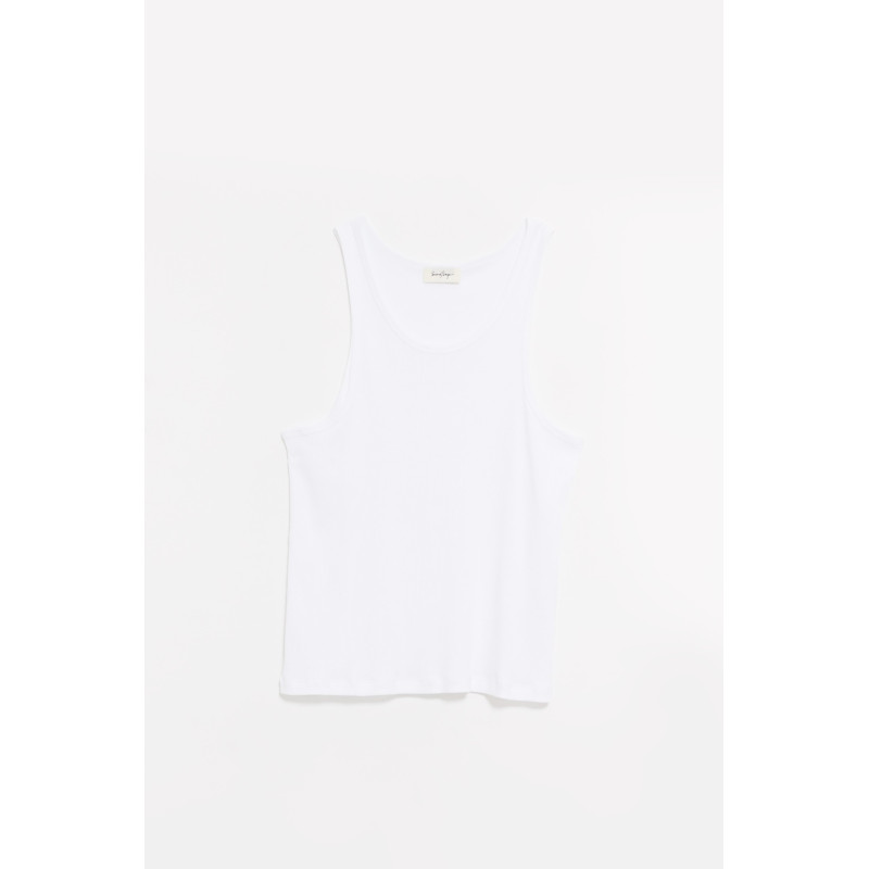 SECOND LAYER WHITE LOS NINOS TANK TOP T SHIRT