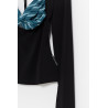 MARINE SERRE MULTICOLOR REGENERATED SILK SCARVES DRAPED TOP