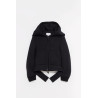 COURREGES BLACK COCOON BONDED JACKET