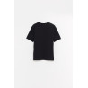 COURREGES BLACK MEDUSA CONTRAST T SHIRT
