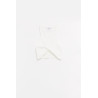 COURREGES HERITAGE WHITE TWIST CROP TOP
