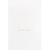 COURREGES HERITAGE WHITE TWIST CROP TOP