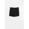 COURREGES BLACK INFINITY CREPE MINI SKIRT