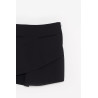 COURREGES BLACK INFINITY CREPE MINI SKIRT
