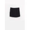 COURREGES BLACK INFINITY CREPE MINI SKIRT